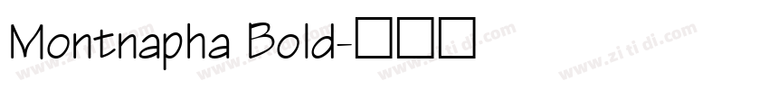 Montnapha Bold字体转换